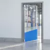 Маятниковая распашная одностворчатая эластичная дверь из ПВХ 200*90